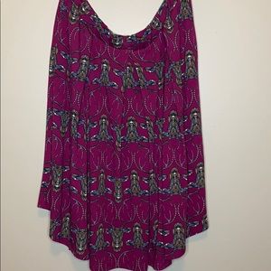 LuLaRoe Madison skirt- Mosaic Deer